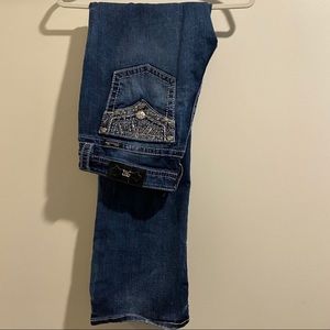 Miss Me Glitz Flap Pocket Bootcut Jeans Size 34